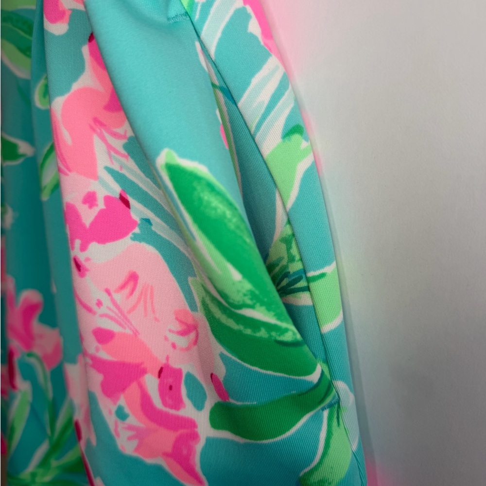 Lilly Pulitzer Girls Leesi Dress Aqua Al Fresco Isn’t She Lovely Size 14 - Picture 5 of 7